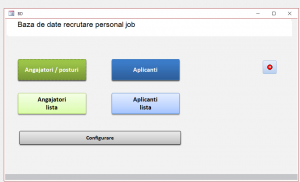 Program - Evidenta recrutare personal job