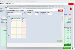 Aplicatie web pentru calcul comenzi productie mobila