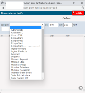 Aplicatie web pentru pontaj