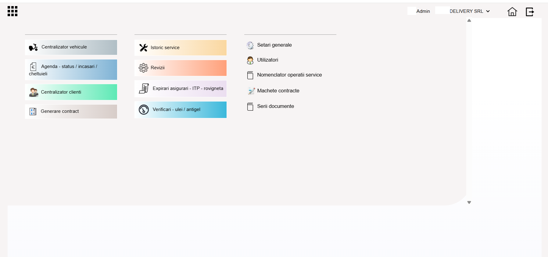 Software web inchirieri service masini, scutere, biciclete